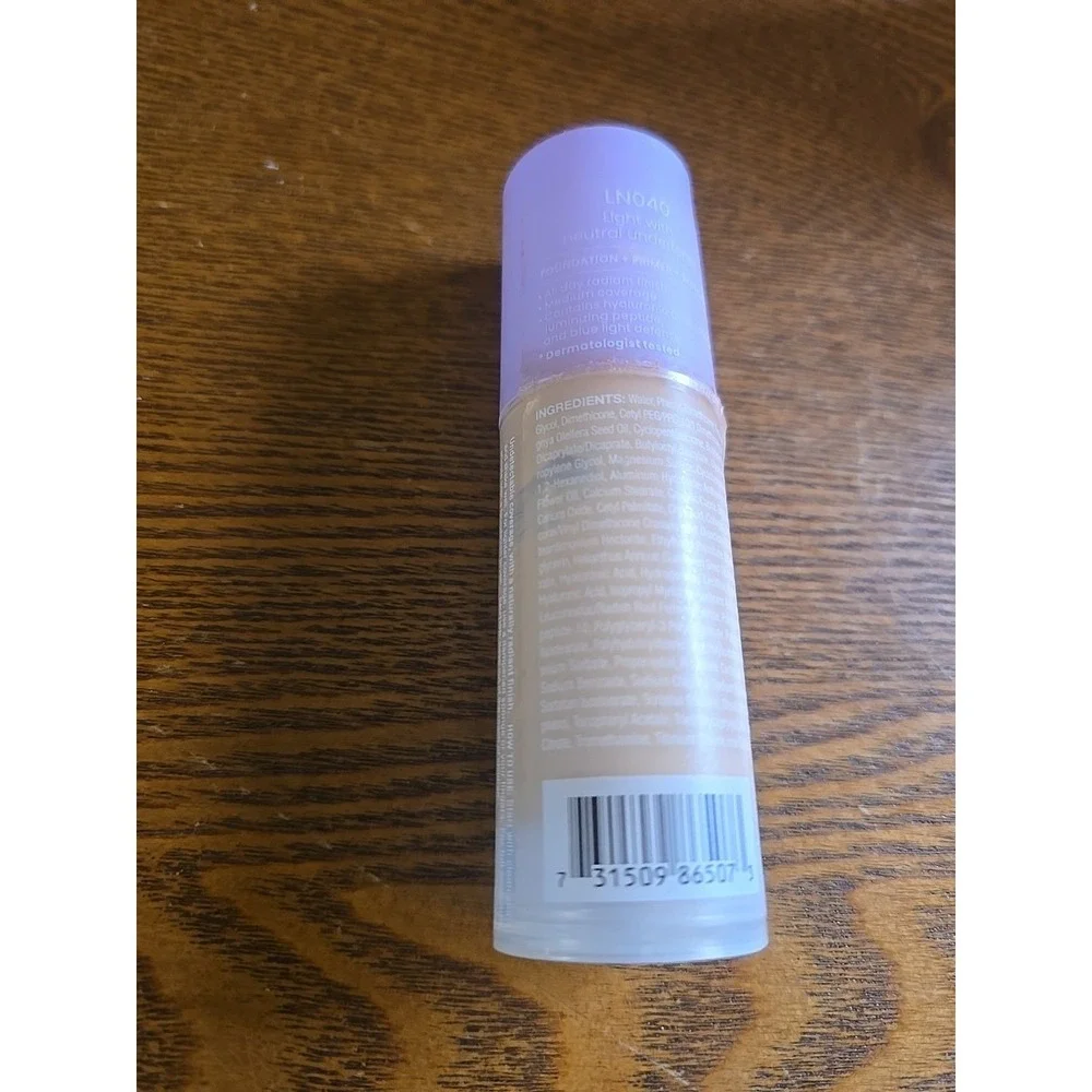 JOAH Crystal Glow Foundation Light Neutral LN040 Peptide Hyaluronic 1.01oz New‎